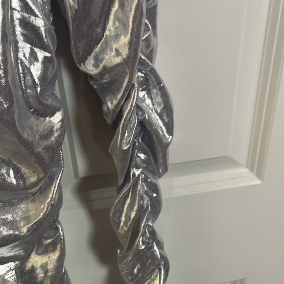 NWT silver Ruch Dress - Picture 4 of 7